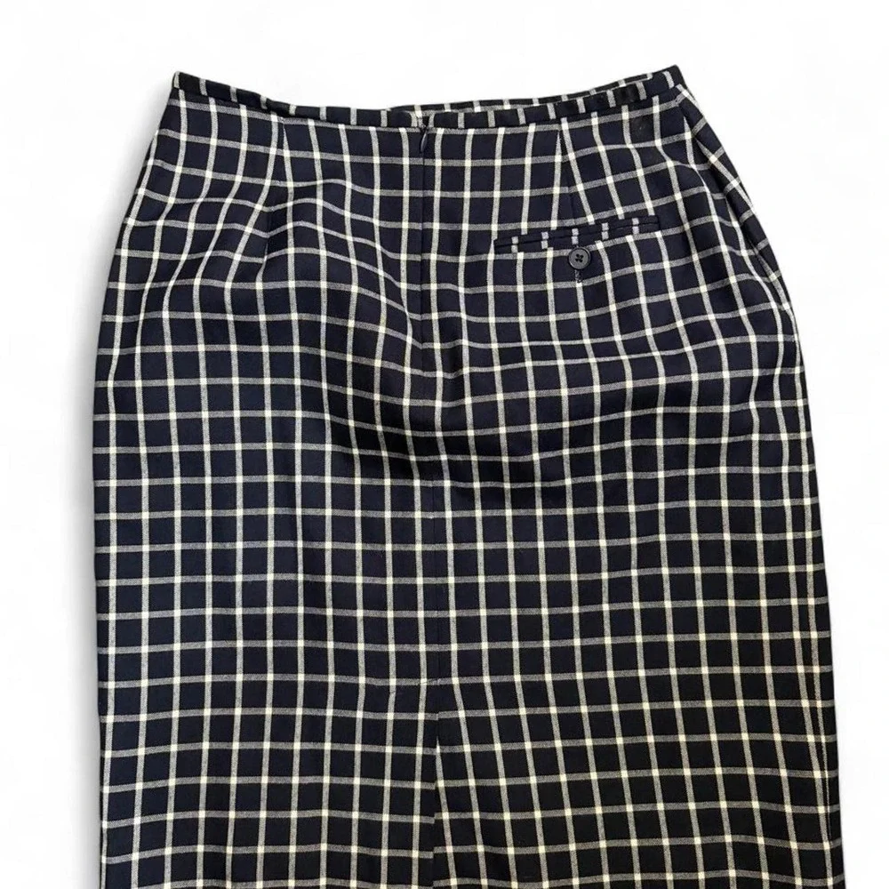 Vintage Lauren Ralph Lauren Plaid Pencil Skirt Size 8 Preppy Academia